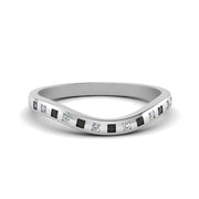 Flush Set Curved Wedding Band